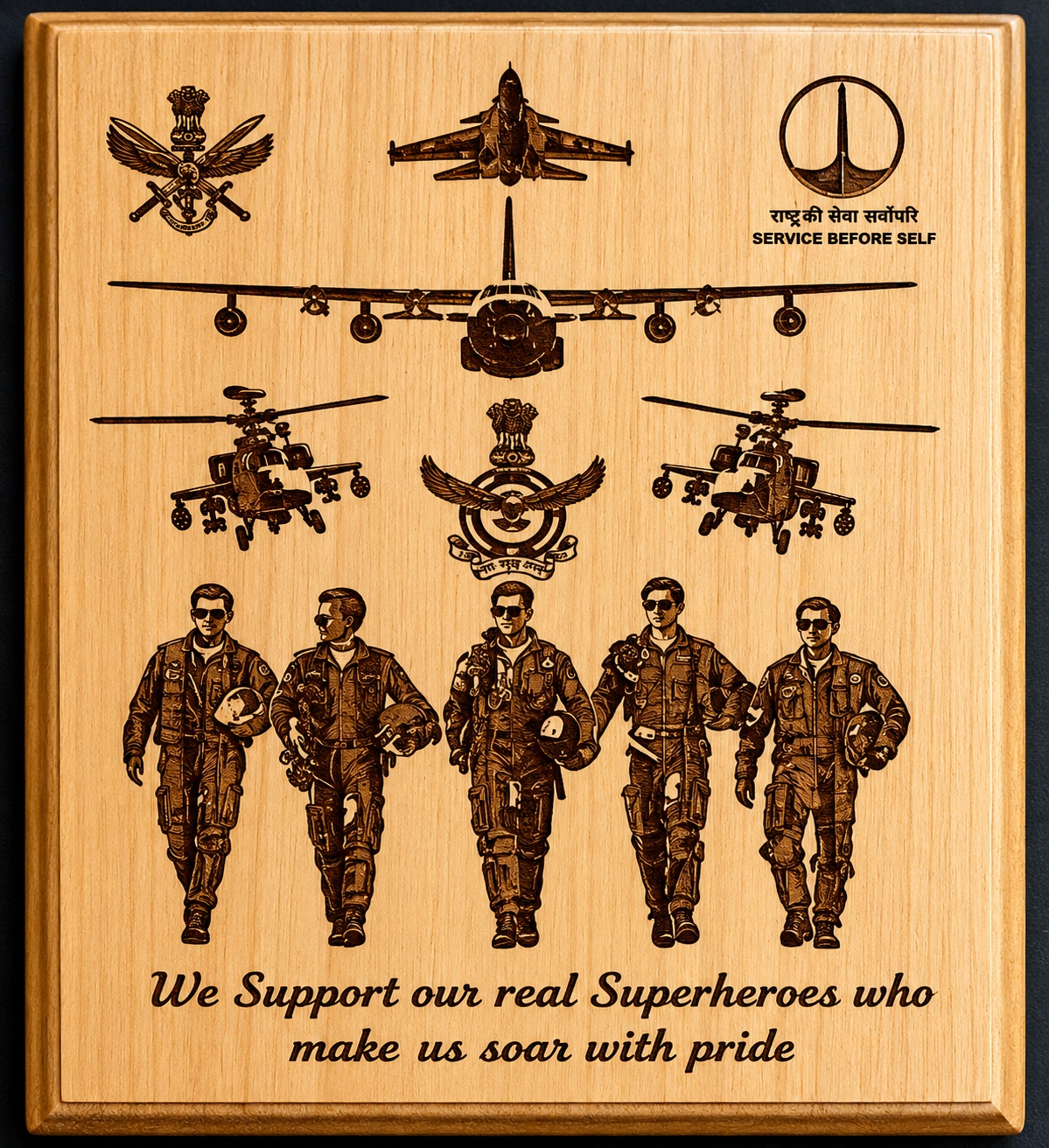 Wooden Engraved Plaque